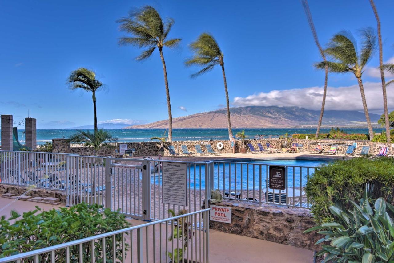 Beachfront Kihei Sanctuary With Lanai And Ocean Views! Extérieur photo